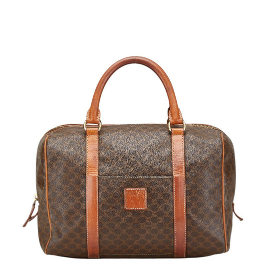 Celine Macadam PVC Leather Handbag Boston Bag