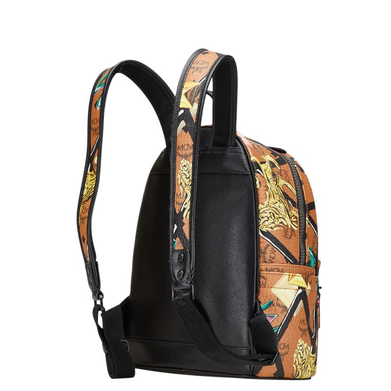 MCM PVC Leather Visetos Loveless Collaboration Backpack