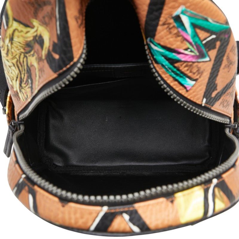 MCM PVC Leather Visetos Loveless Collaboration Backpack