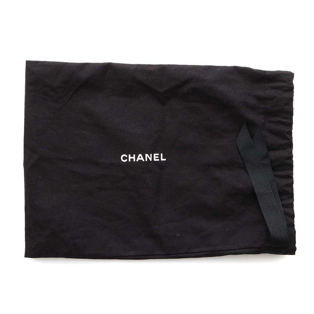 CHANEL Chain Shoulder Bag Gold/Black Lambskin Metal