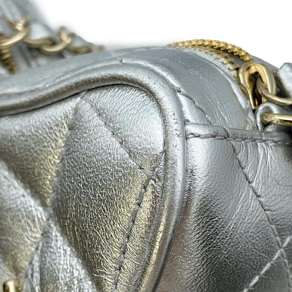 CHANEL Star-shaped Shoulder Bag SilverAS4579 Lambskin