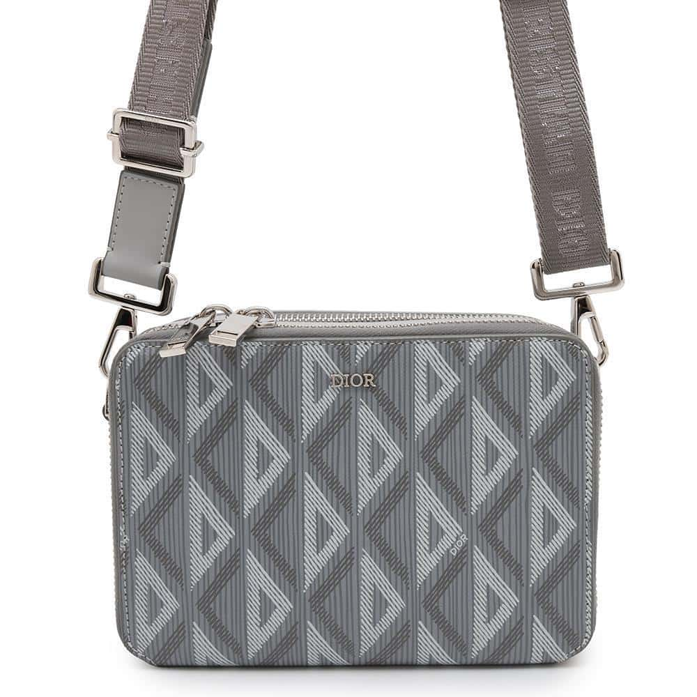 Dior CDDiamond Shoulder Bag Gray2ESBC119DCO Canvas