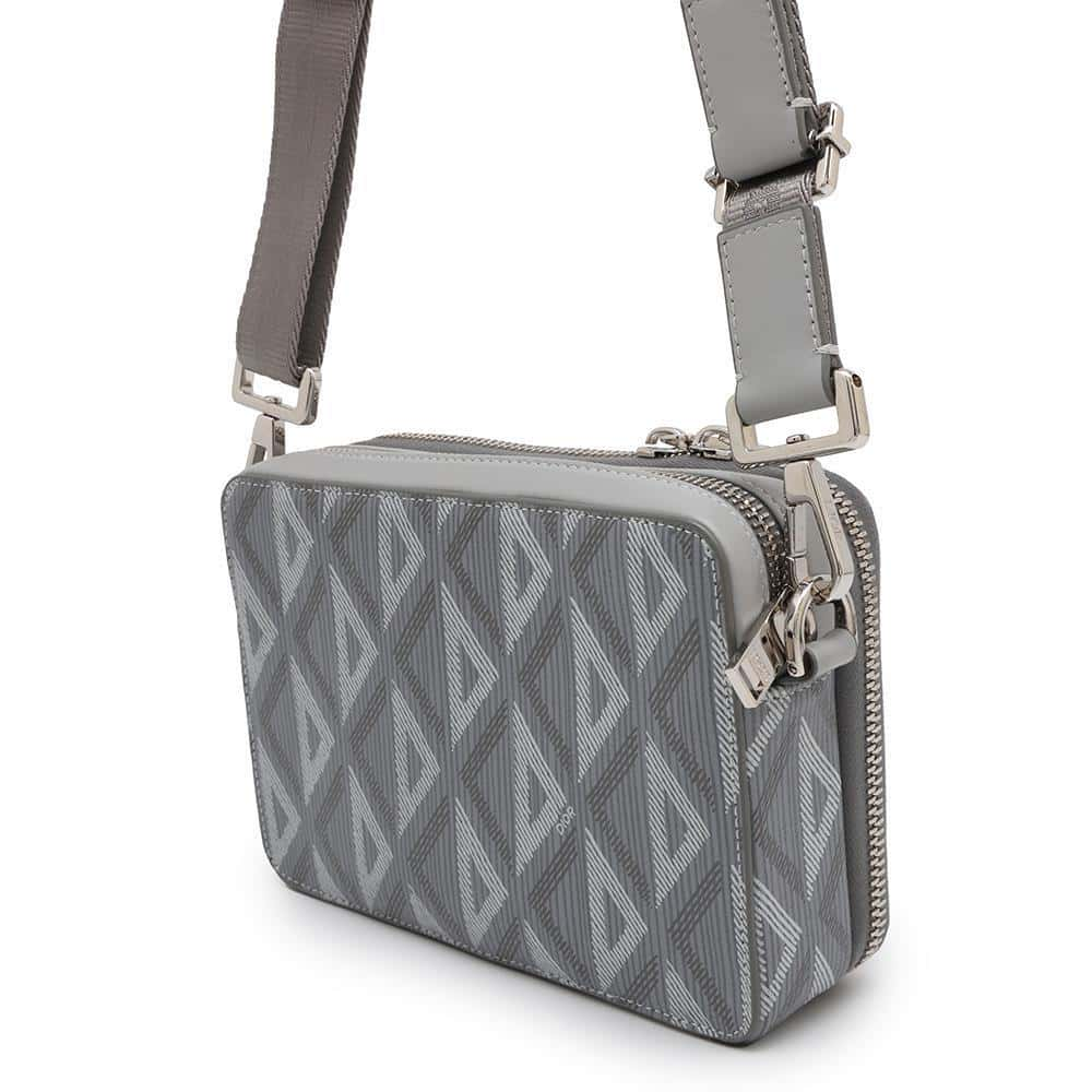 Dior CDDiamond Shoulder Bag Gray2ESBC119DCO Canvas