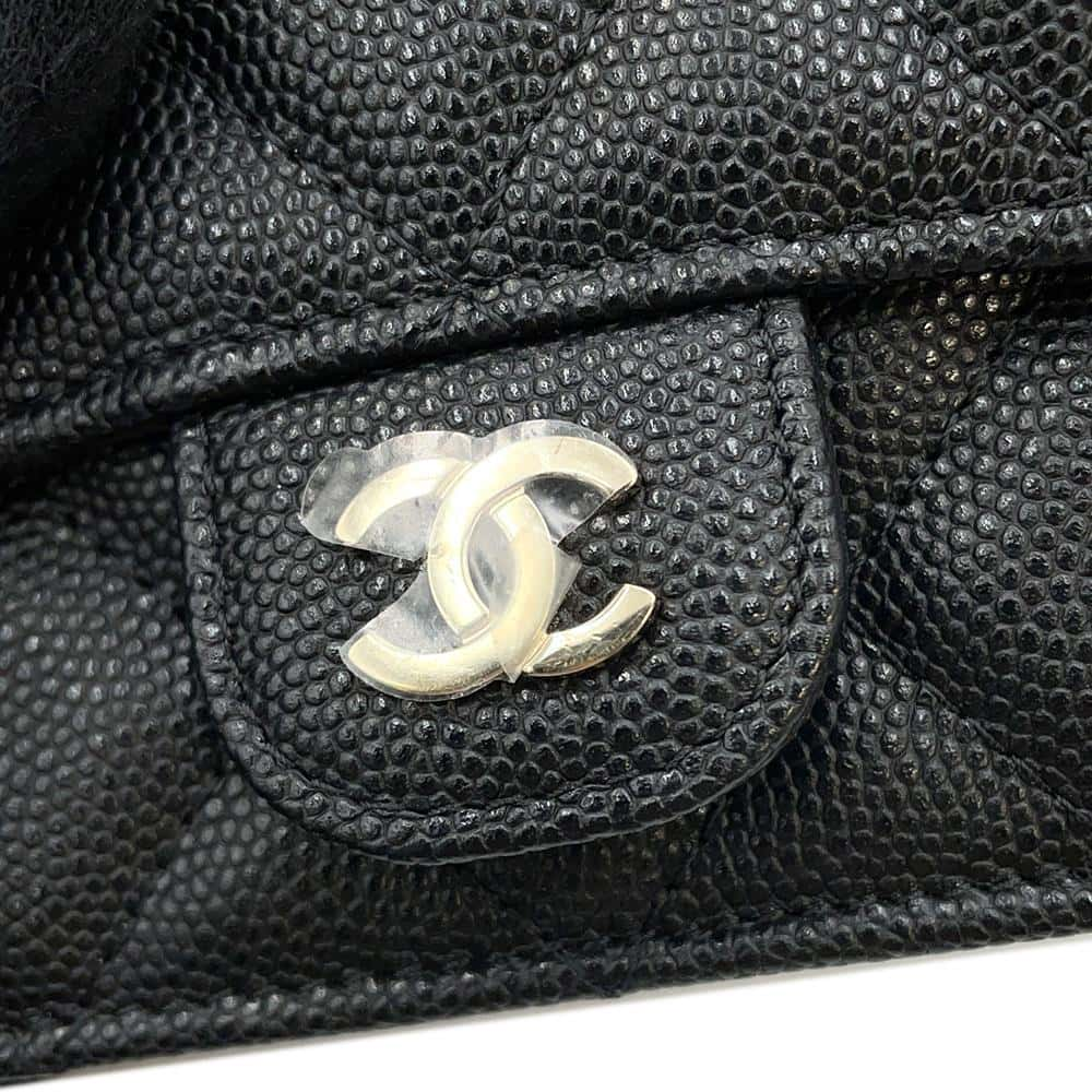 CHANEL Matelasse ChainShoulder Bag BlackAP2727 Caviar Leather