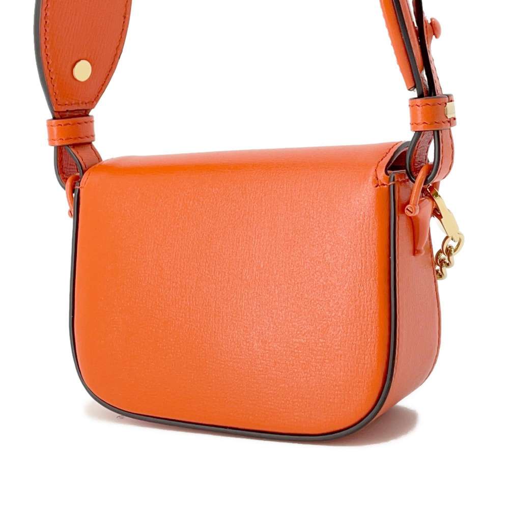 GUCCI Horsebit 2WAY Mini Shoulder Bag Orange726863 Leather