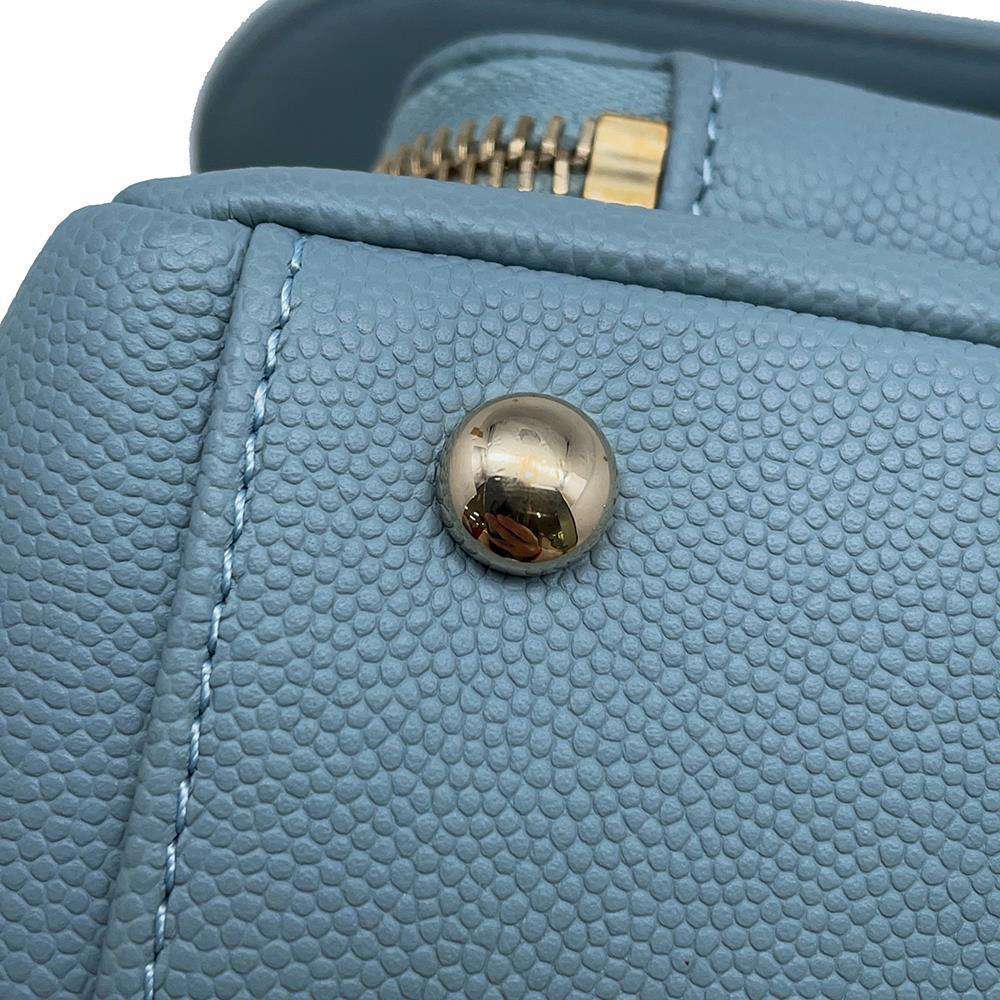 CHANEL Business Affinity 2WAY ChainShoulder Bag Light BlueA93749 Caviar Leather Size Small