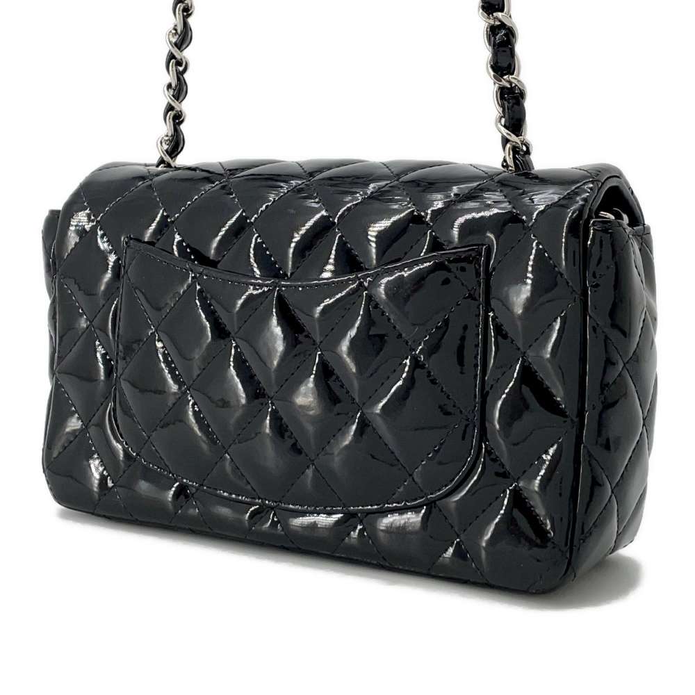 CHANEL Matelasse ChainShoulder BlackA69900 Patent Leather