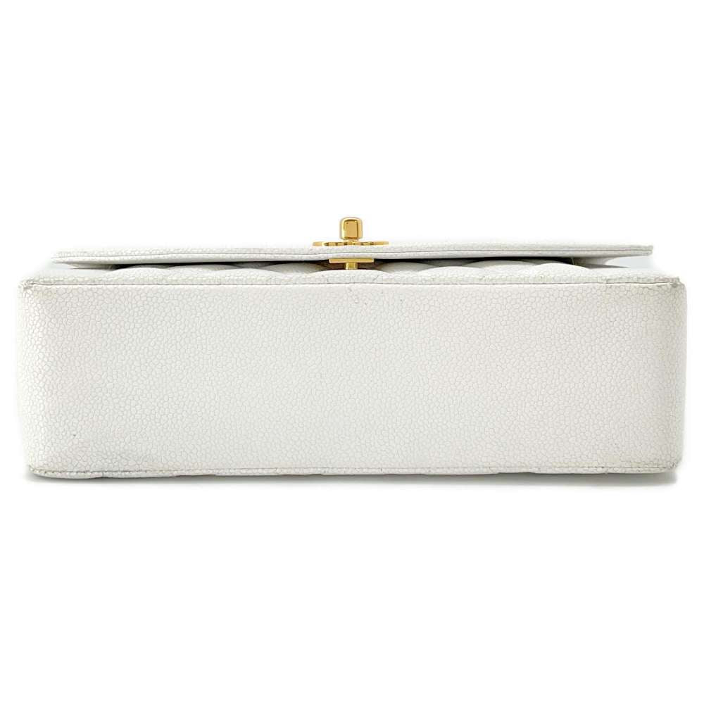 CHANEL Diana 2wayChainShoulder WhiteA01165 Caviar Leather