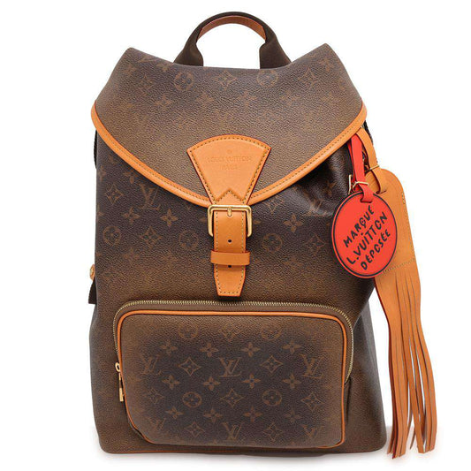 LOUIS VUITTON Montsouris・Backpack BrownM11540 Monogram Dust Canvas