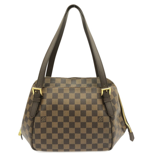 Louis Vuitton Belem Mm  Canvas Shoulder Bag ()