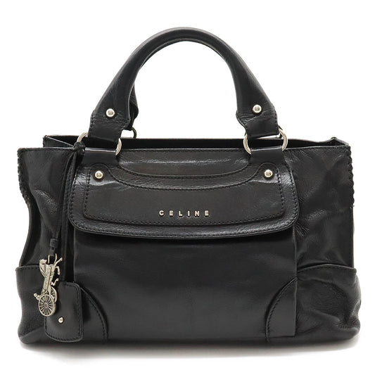 Celine Leather Boogie Handbag Black