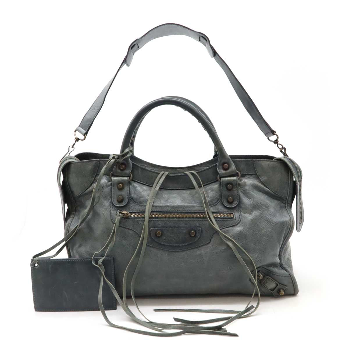 Balenciaga The City Leather Handbag 2WAY