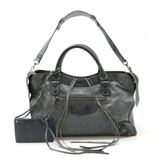 Balenciaga The City Leather Handbag 2WAY