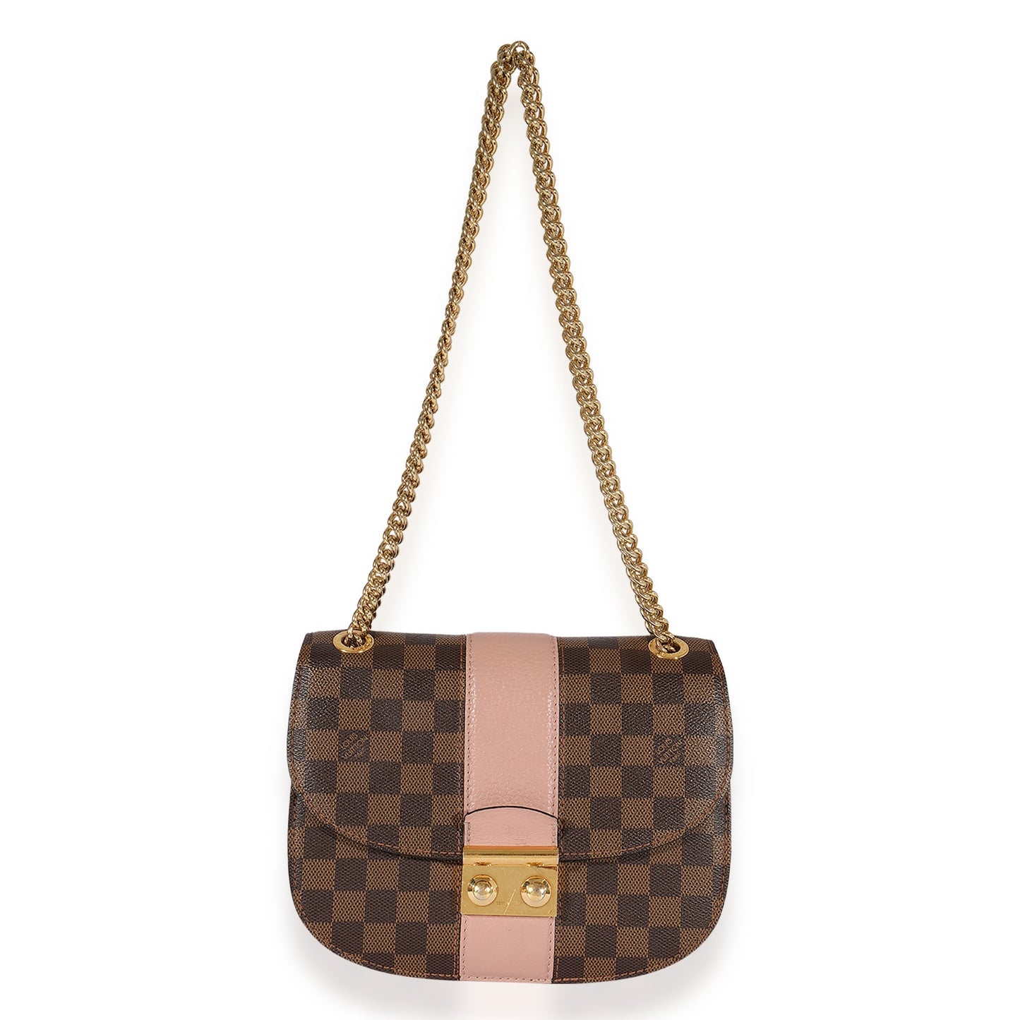 Louis Vuitton Damier Ebene & Magnolia Cuir Taurillon Wight Shoulder Bag