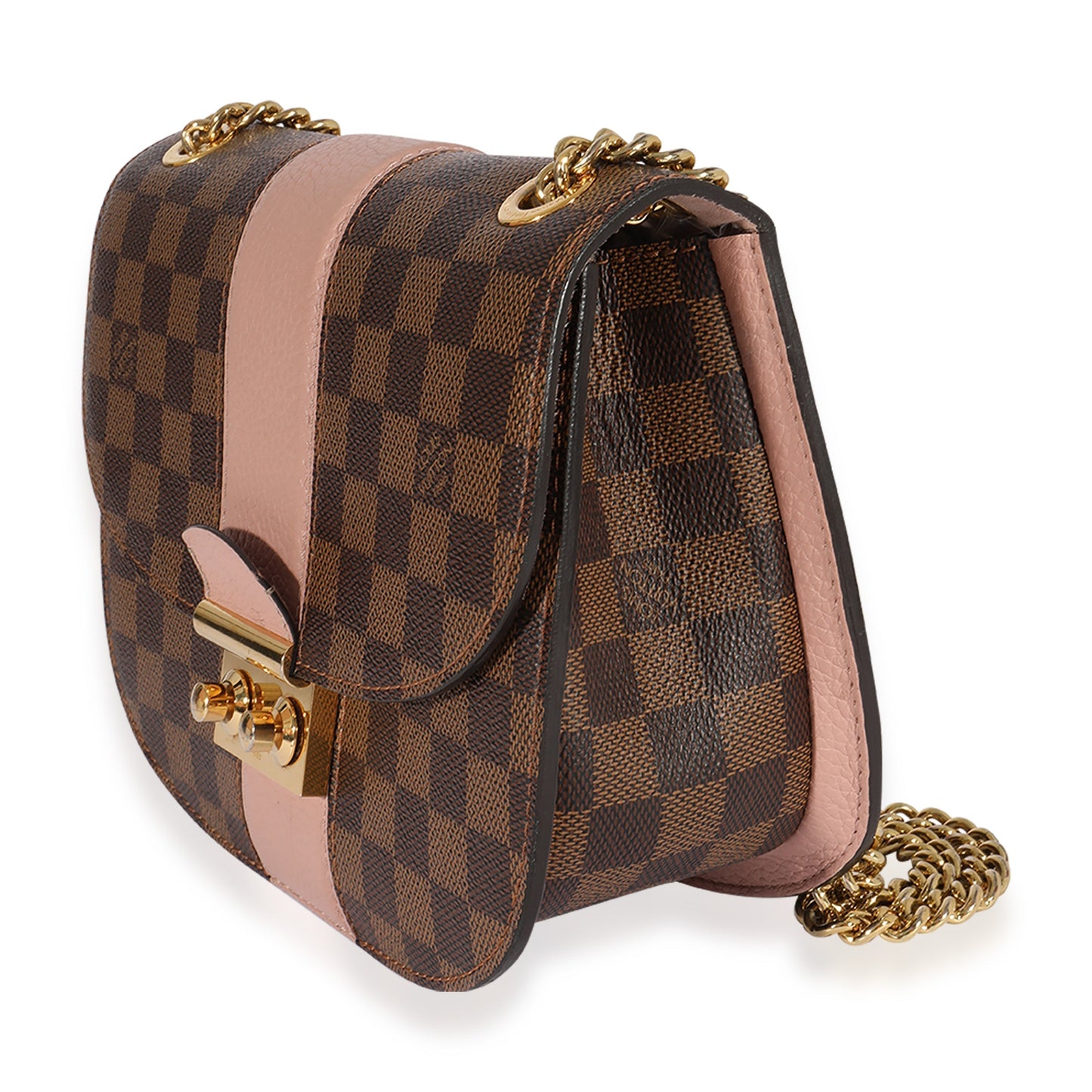 Louis Vuitton Damier Ebene & Magnolia Cuir Taurillon Wight Shoulder Bag