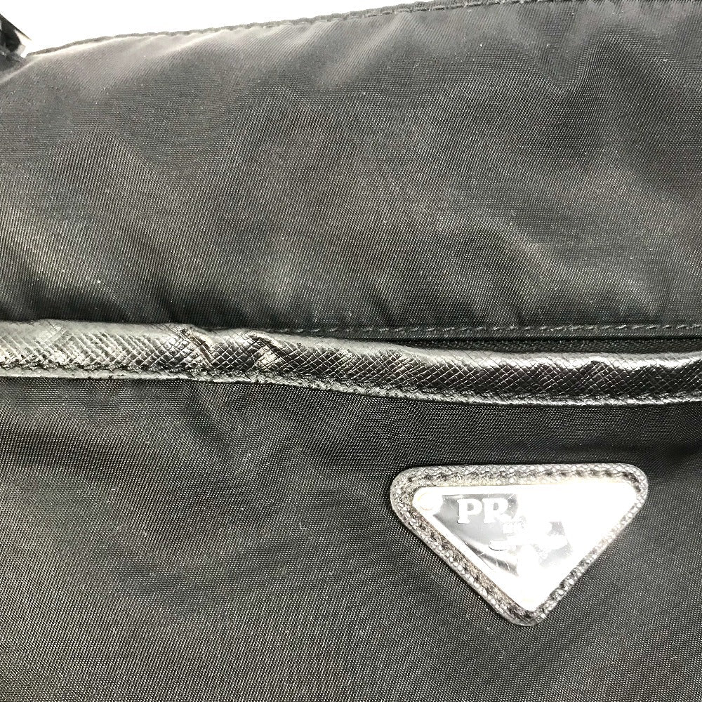 PRADA Shoulder Bag 2VH053 Nylon / leather black Bag Triangle logo mens Used