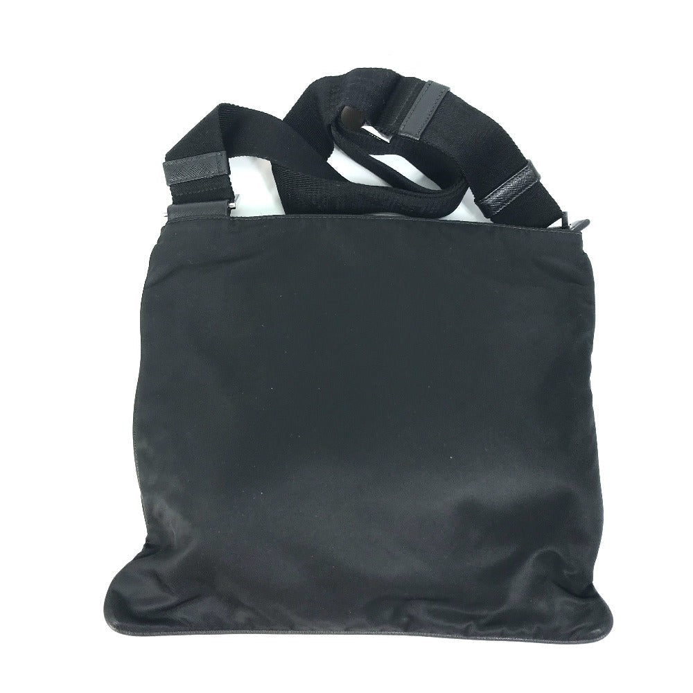 PRADA Shoulder Bag 2VH053 Nylon / leather black Bag Triangle logo mens Used