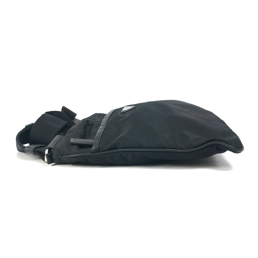 PRADA Shoulder Bag 2VH053 Nylon / leather black Bag Triangle logo mens Used