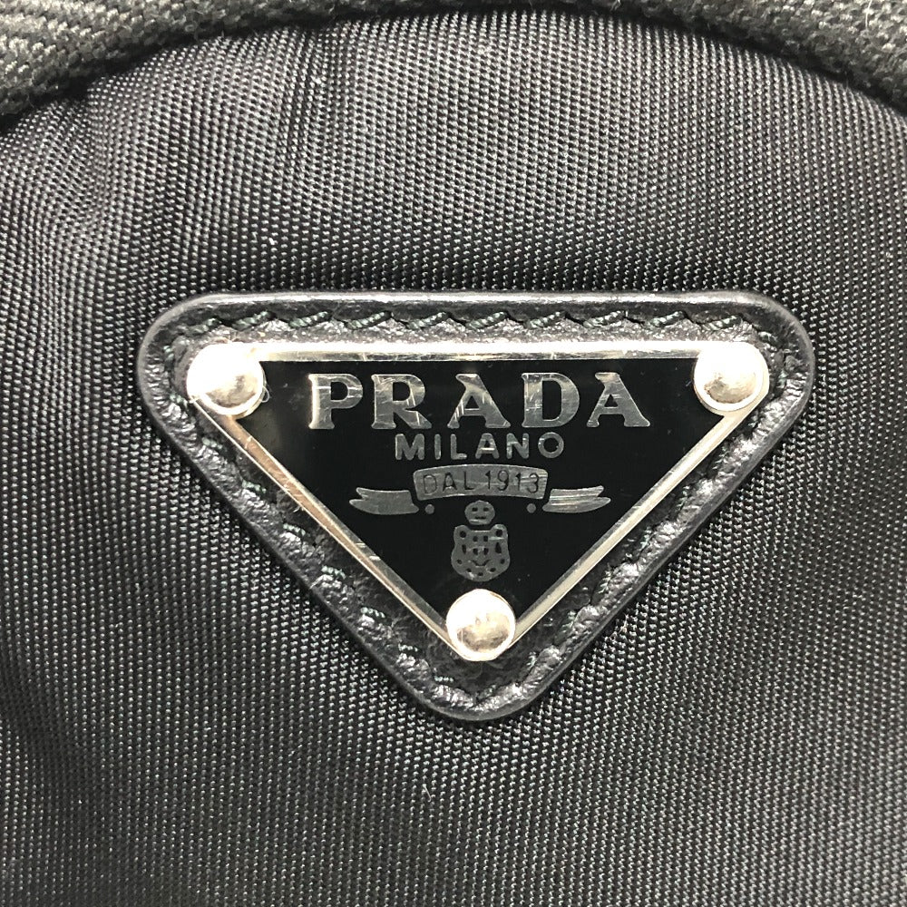 PRADA Shoulder Bag 1TT129 Nylon / leather black Triangle logo Neck pouch unisex(Unisex) Used