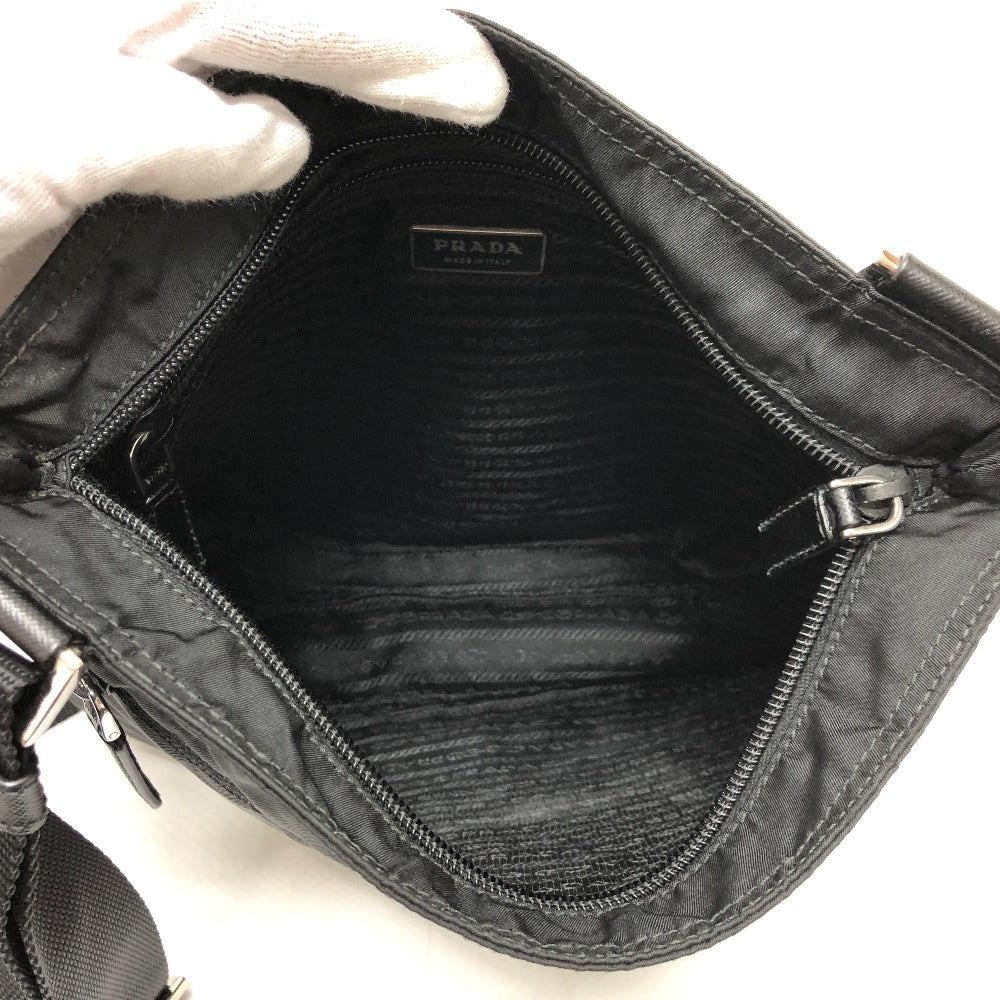 PRADA Shoulder Bag 2VH563 Nylon black Triangle logo