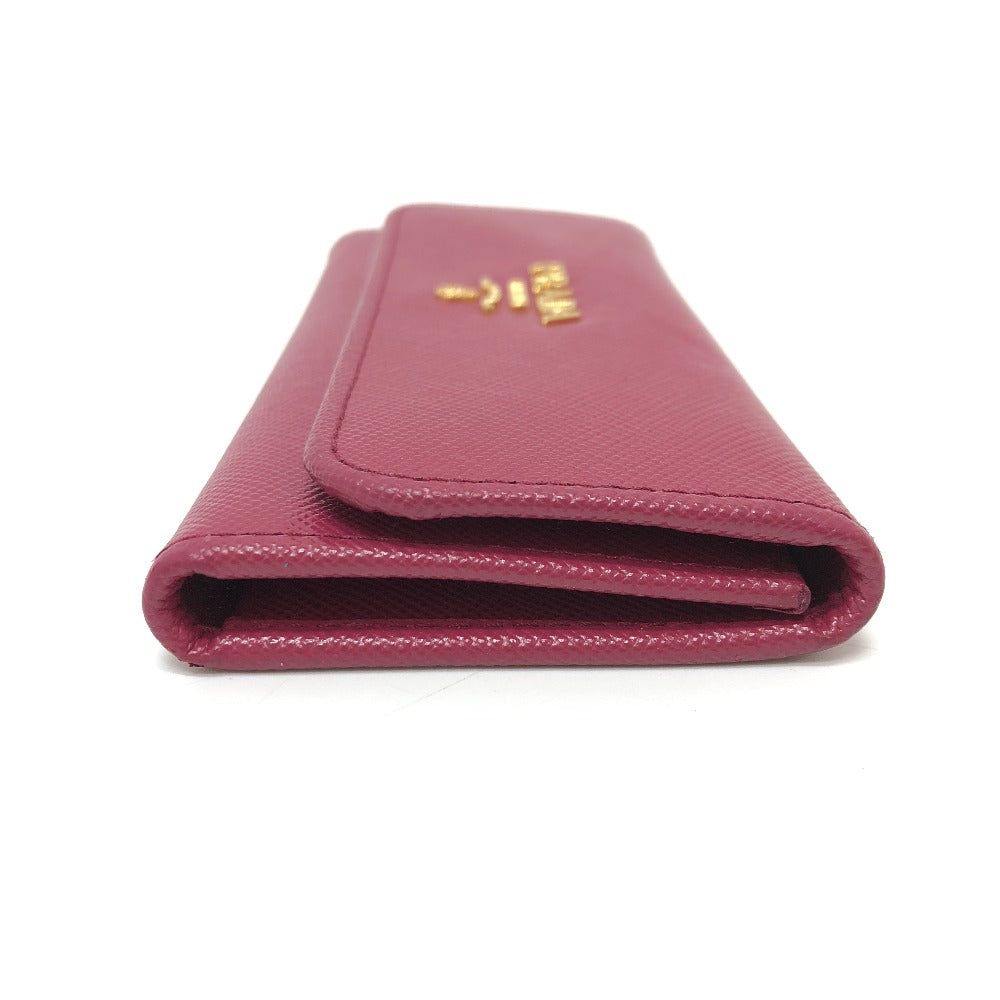 PRADA Key case Key holder  1M0223 Safiano leather pink logo