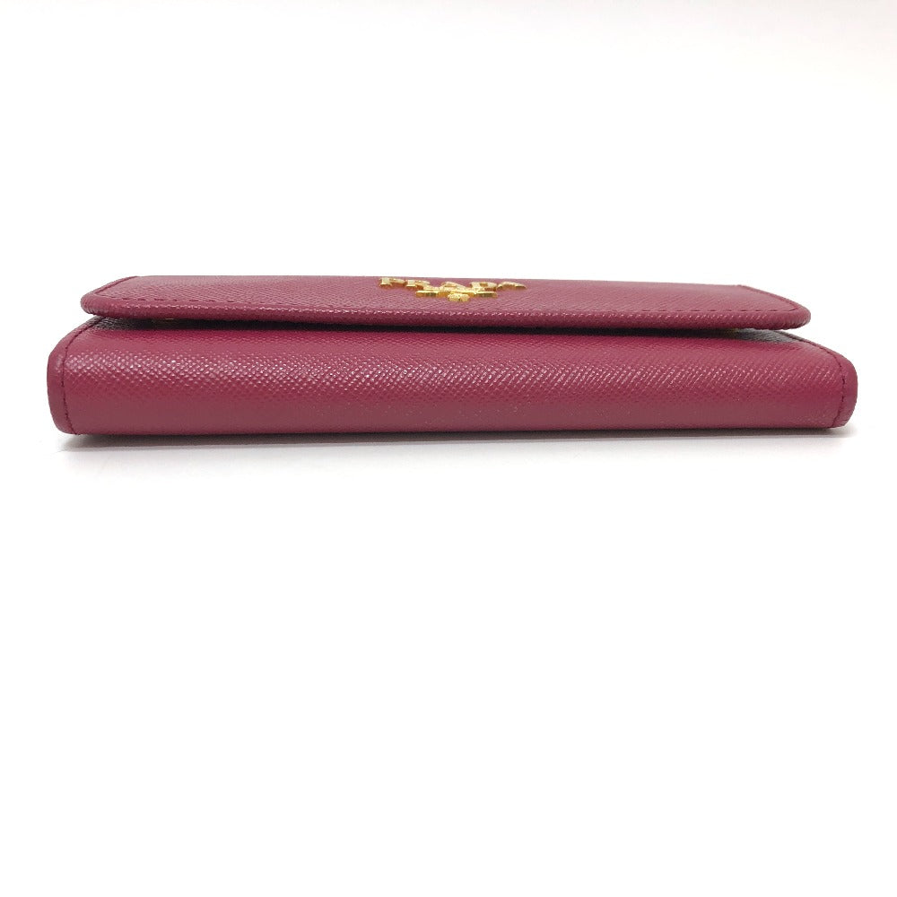 PRADA Key case Key holder  1M0223 Safiano leather pink logo