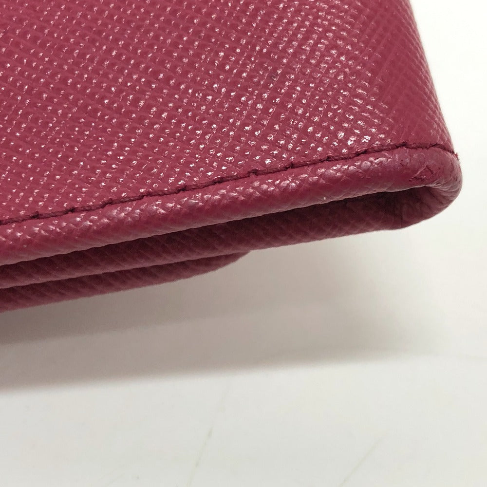 PRADA Key case Key holder  1M0223 Safiano leather pink logo