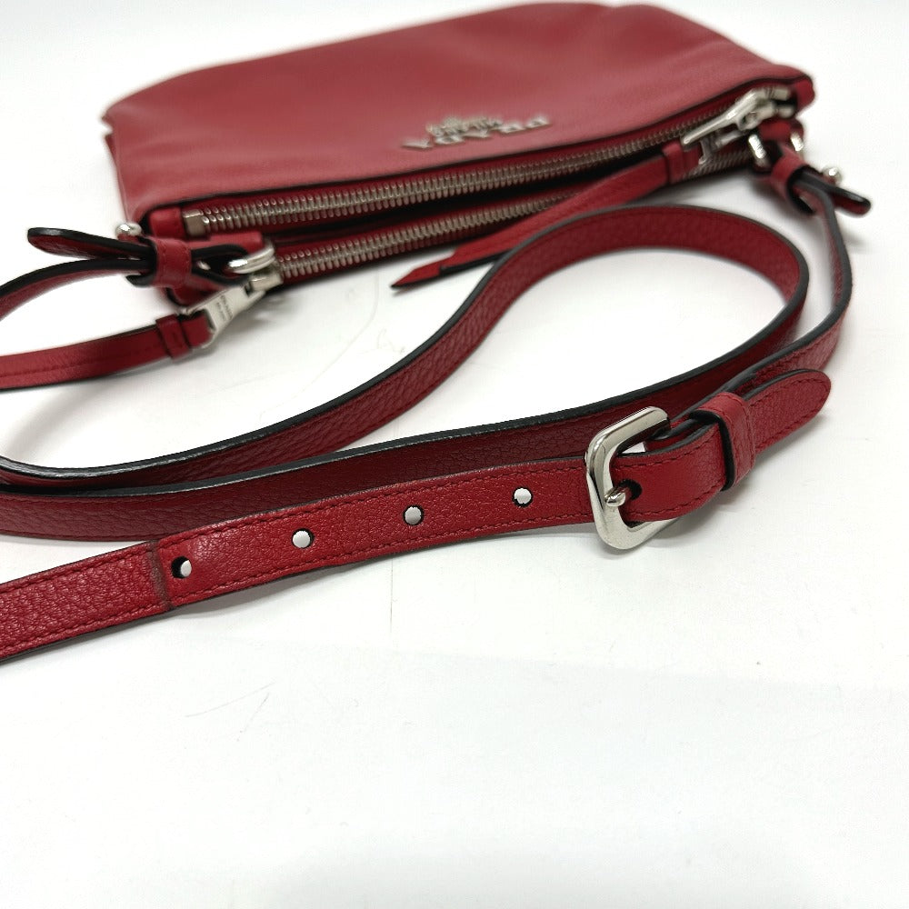 PRADA Shoulder Bag 1BH046 leather Red logo Women Used