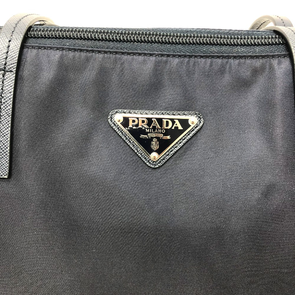 PRADA Shoulder Bag 1BG189 Nylon Navy Triangle logo Tote Bag/Crossbody unisex(Unisex) Used