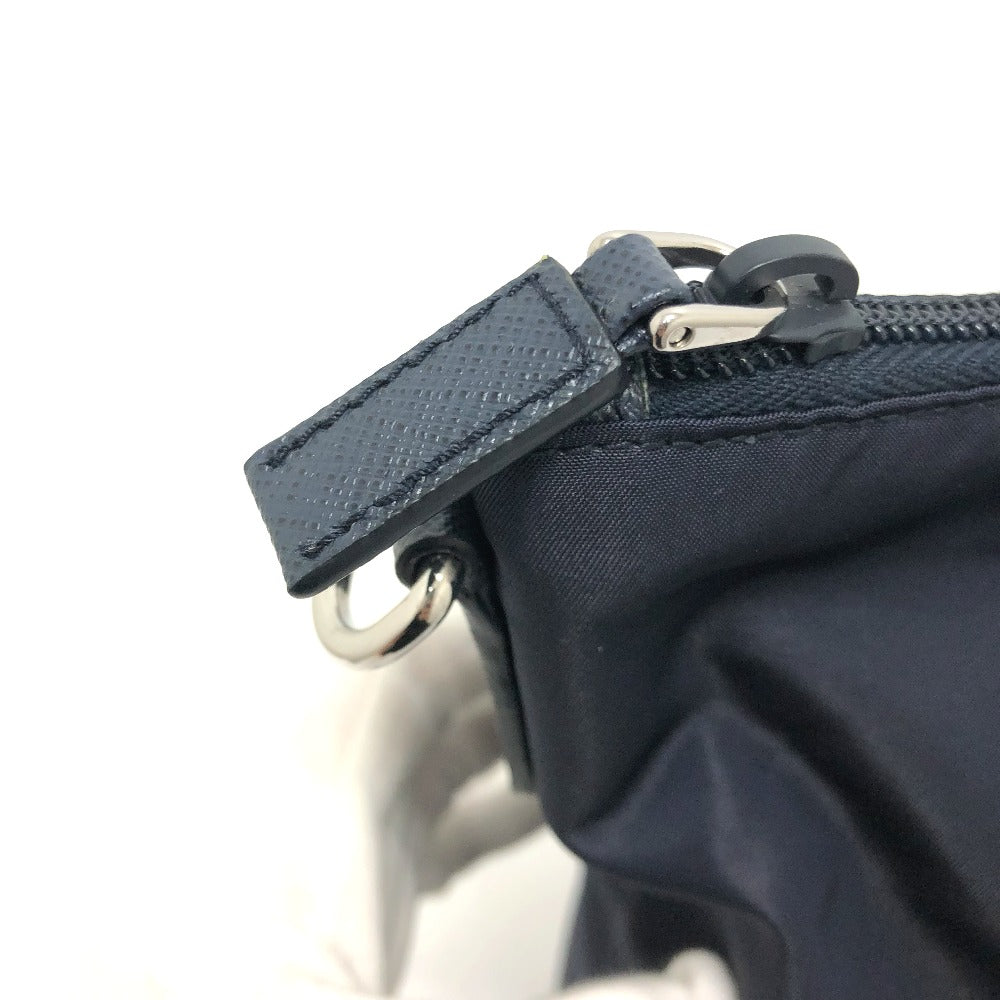 PRADA Shoulder Bag 1BG189 Nylon Navy Triangle logo Tote Bag/Crossbody unisex(Unisex) Used