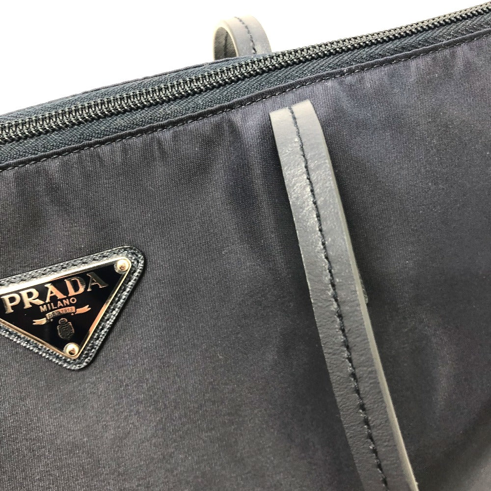 PRADA Shoulder Bag 1BG189 Nylon Navy Triangle logo Tote Bag/Crossbody unisex(Unisex) Used