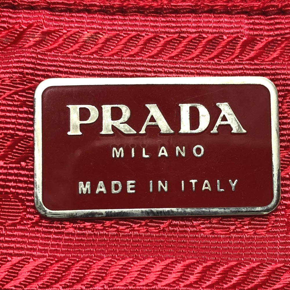 PRADA Backpack Nylon Red With logo