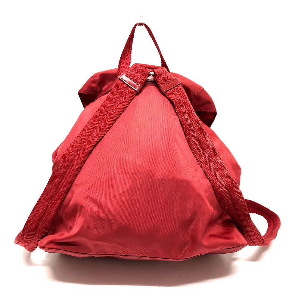 PRADA Backpack Nylon Red With logo