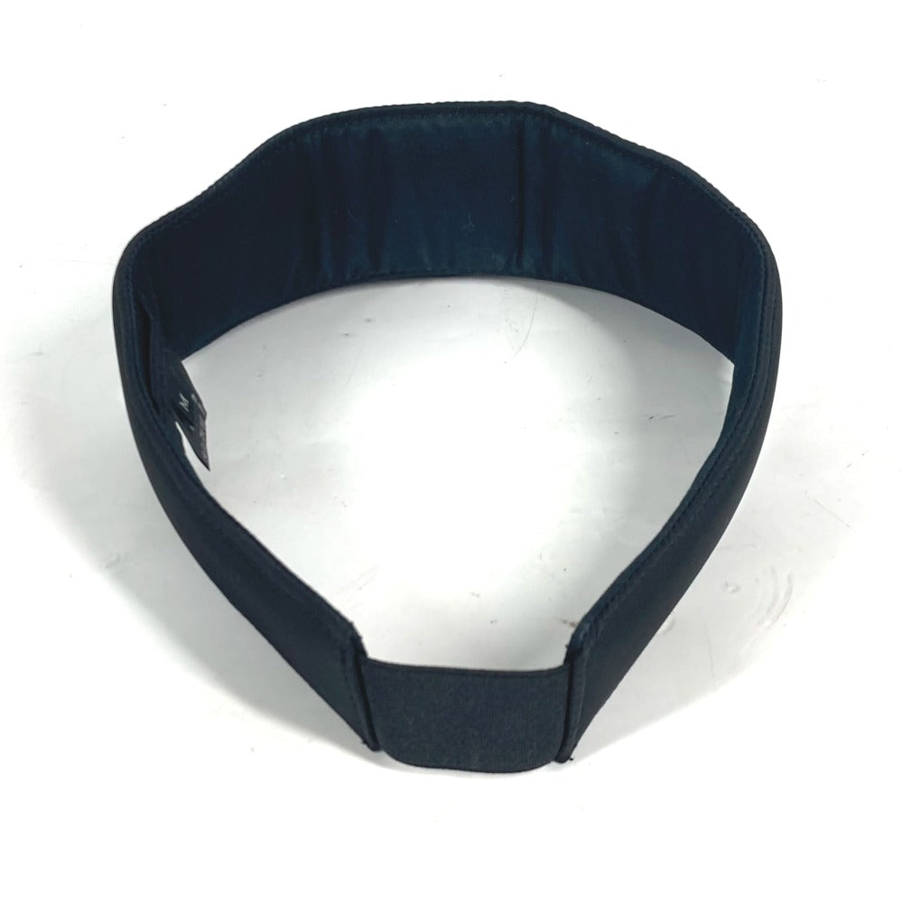 PRADA Sun visor Nylon black Triangle logo plate M