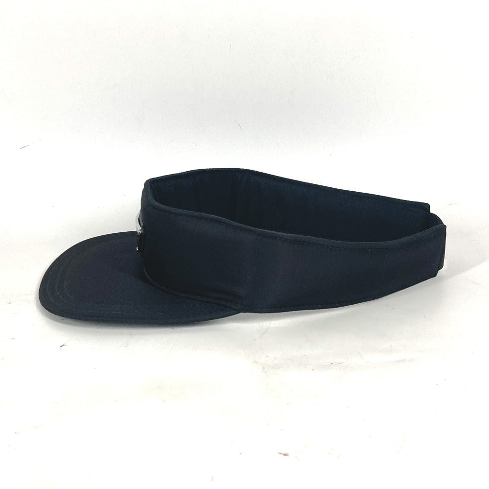 PRADA Sun visor Nylon black Triangle logo plate M