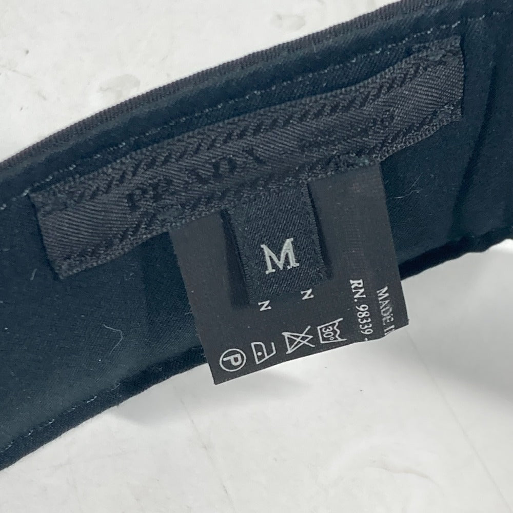 PRADA Sun visor Nylon black Triangle logo plate M