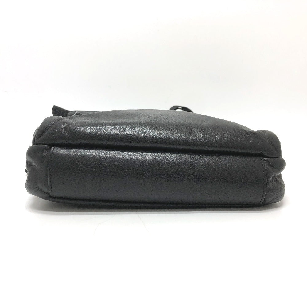 PRADA Shoulder Bag 2VH022 leather black Messenger mens Used