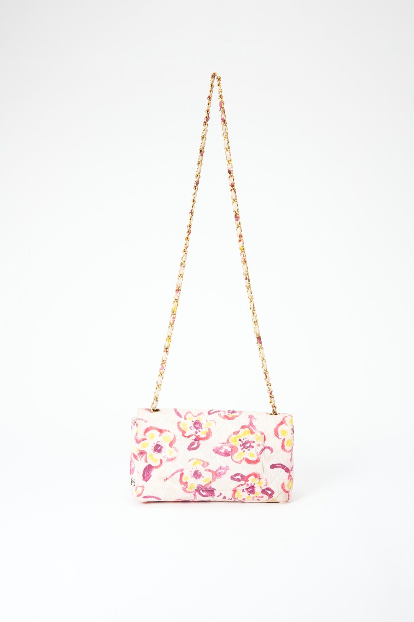 Vintage Chanel Watercolour Floral Flap Bag