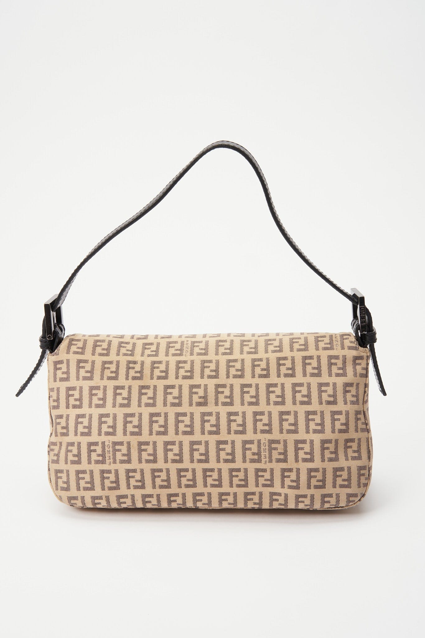 Vintage Fendi Cream Baguette in Beige Zucchino Canvas