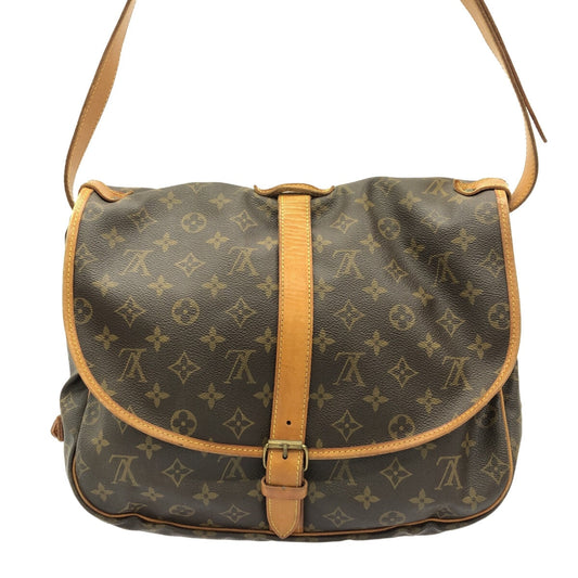 Louis Vuitton Saumur 35  Canvas Shoulder Bag ()