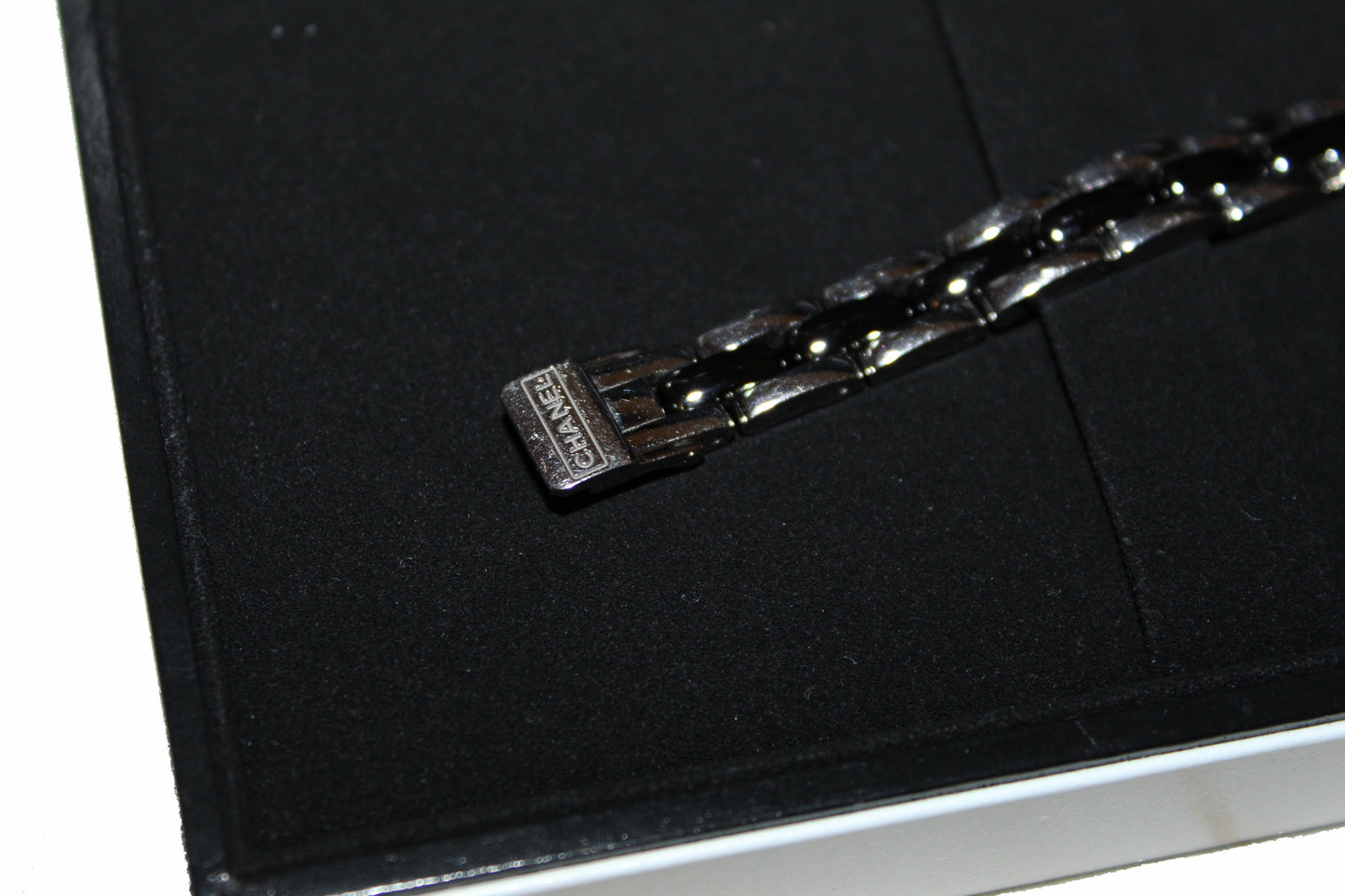 Chanel  Triple Row Steel & Black Ceramic with Diamonds Premie're Mini Watch