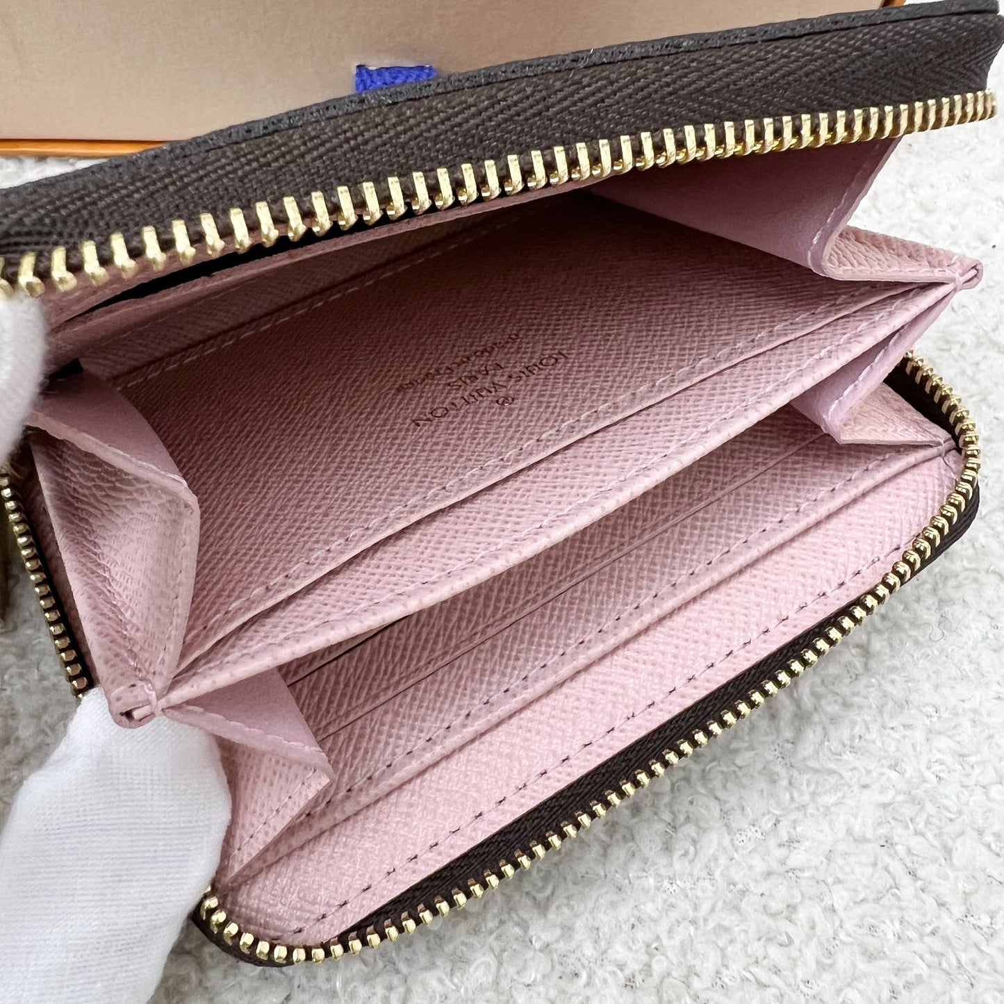 LV Zippy Card Holder / Coin Purse in Damier Ebene Canvas GHW