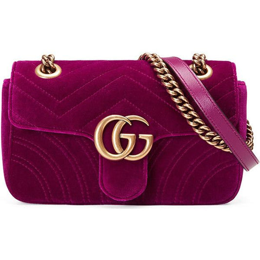 Gucci Quilted GG Mini Marmont Matelassé Crossbody Bag