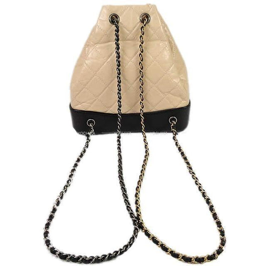 Chanel 2017 Gabrielle Backpack Beige