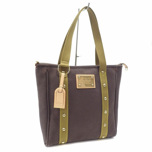 Canvas Tote Bag with Name Tag and Minor Wear
