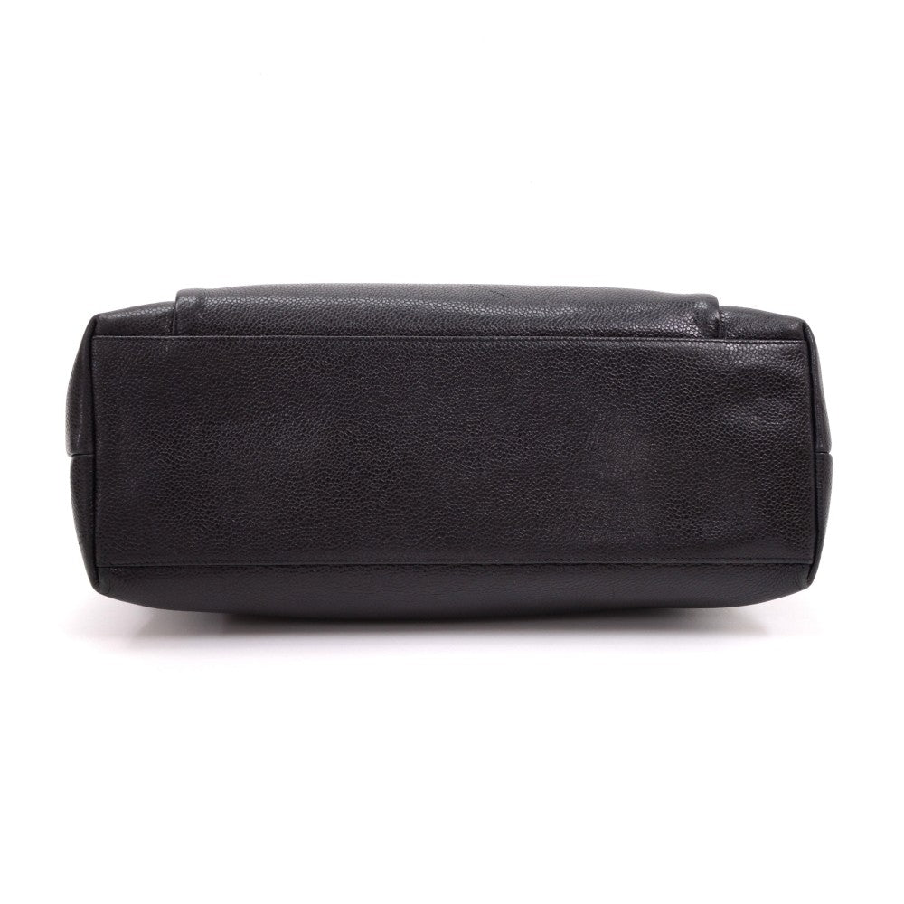 Caviar Leather Frontal Envelope Pocket Shoulder Bag