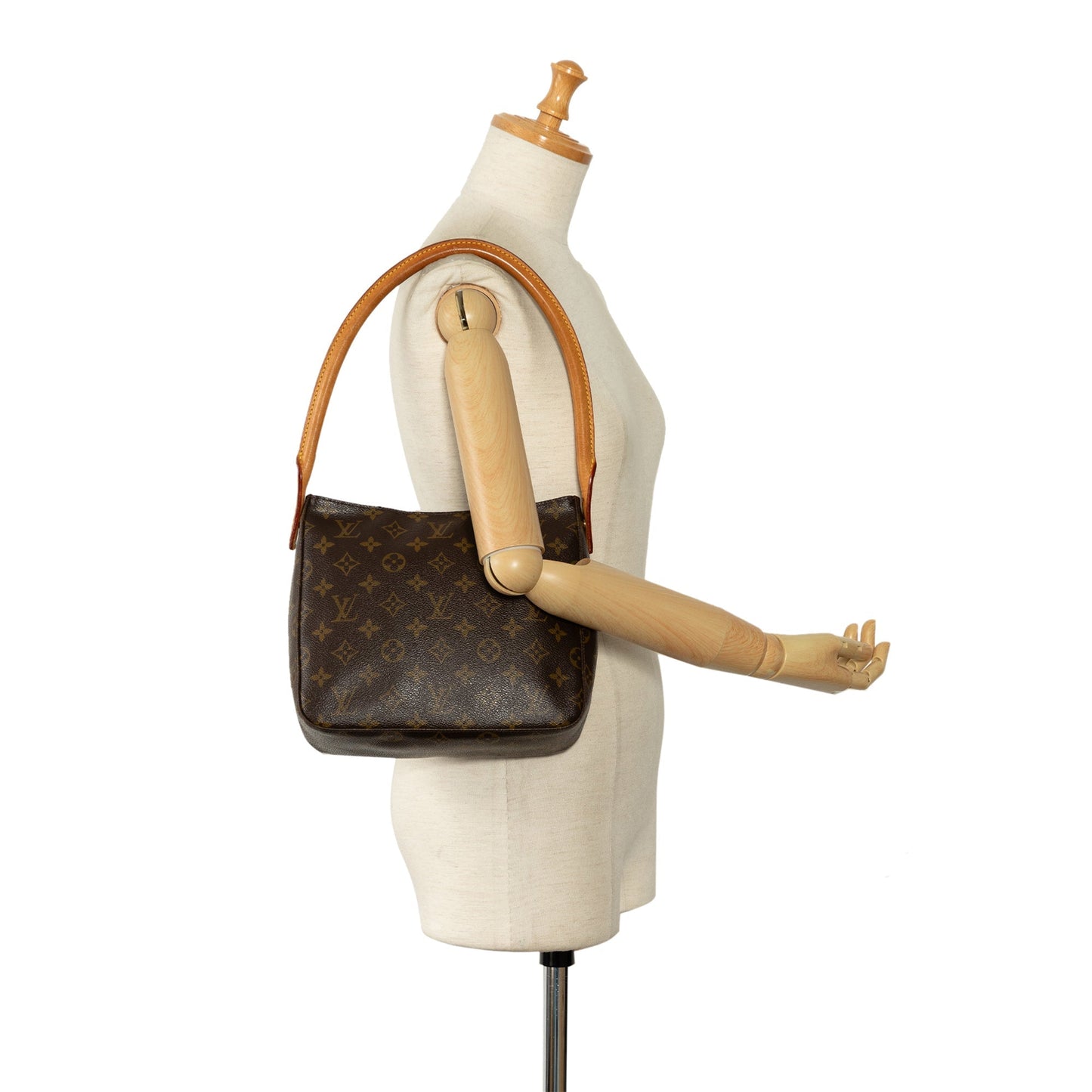 Brown Louis Vuitton Monogram Looping MM Shoulder Bag