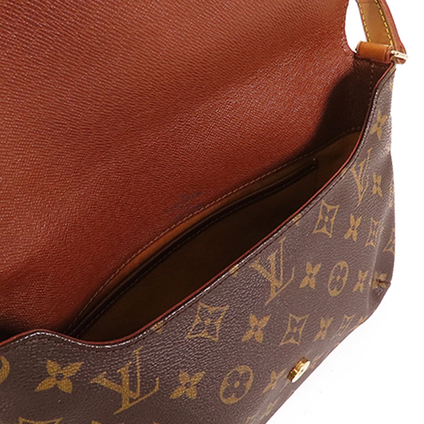 Brown Louis Vuitton Monogram Musette Tango Long Strap Crossbody Bag