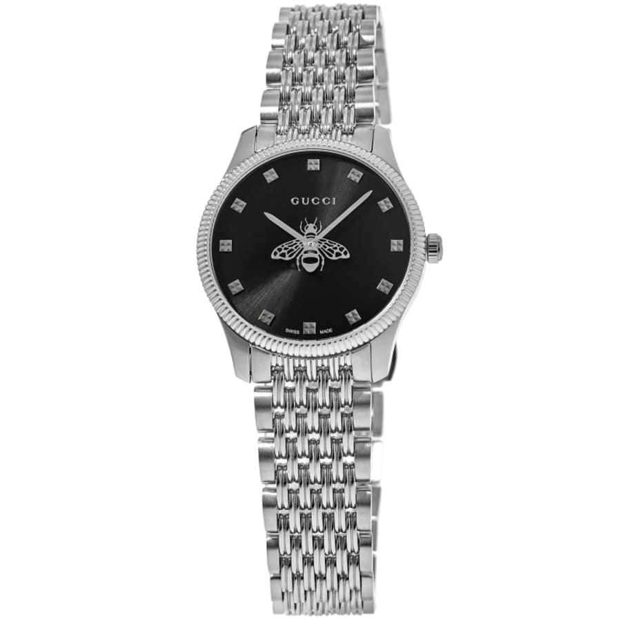 Gucci G-Timeless Black Dial Steel Women's Watch