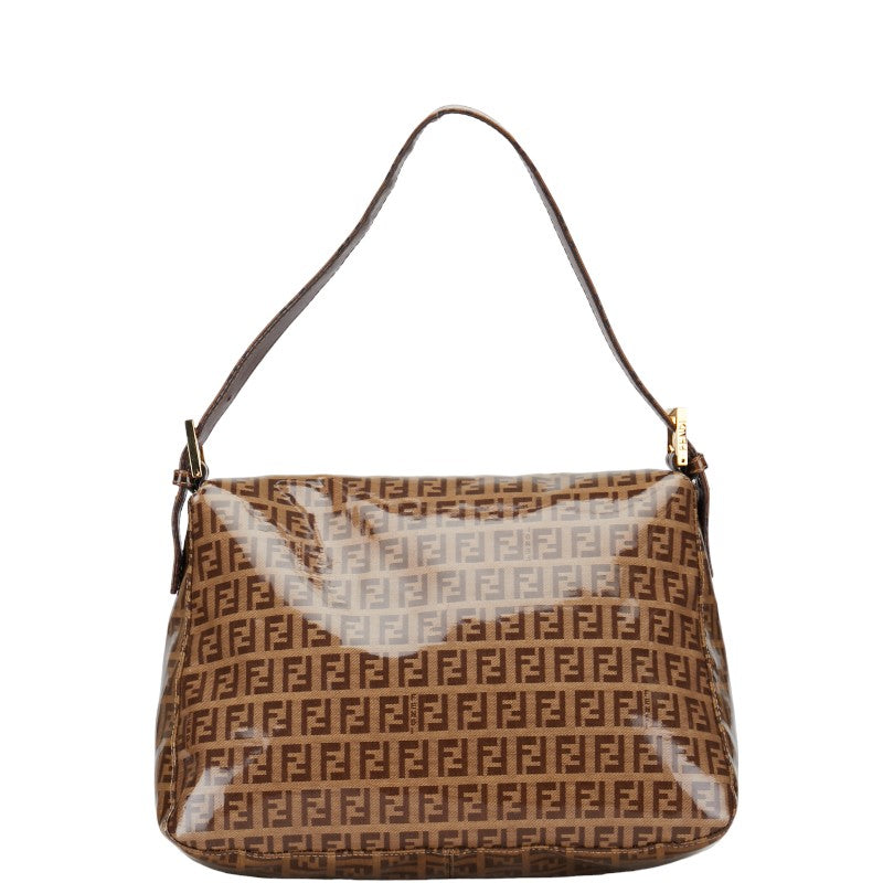 FI Zuchino MANMABACKET BAG 26325 Brown Vinyl Leather  FENDI